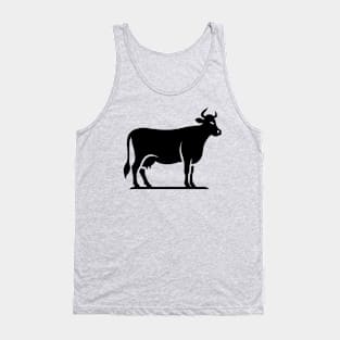 Cow Silhouette Tank Top